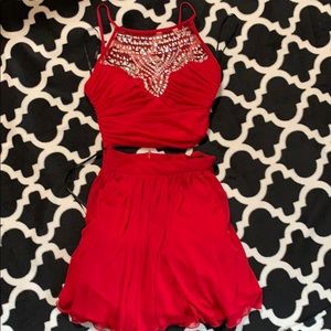 Two-piece spring dance dress